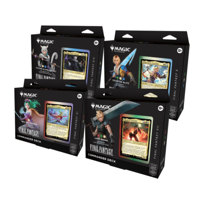 Magic: The Gathering: Final Fantasy Commander Deck - Set of 4