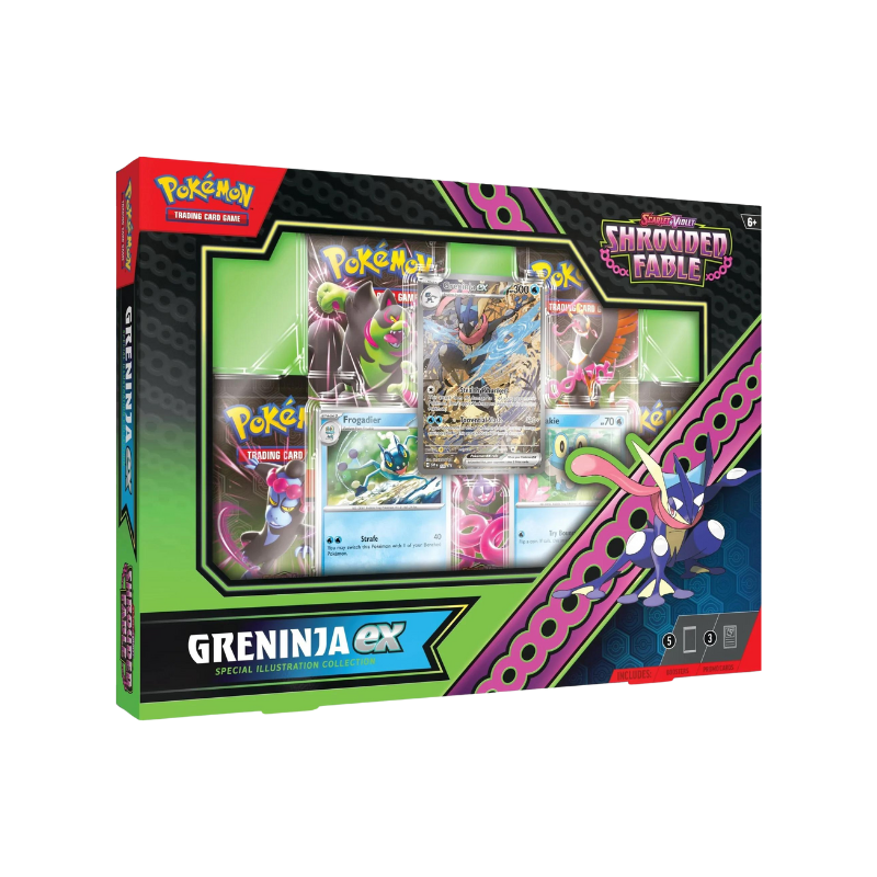 Pokemon TCG: Scarlet & Violet Shrouded Fable Greninja ex Collection Bo – HOC TCG