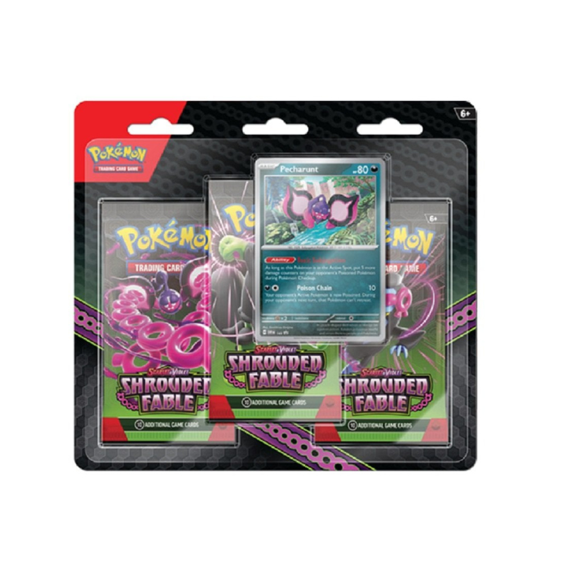 Pokemon TCG: Shrouded Fable: 3-Pack Blister Pecharunt